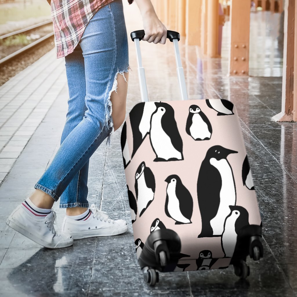 Penguin Themed Luggage Cover Protector