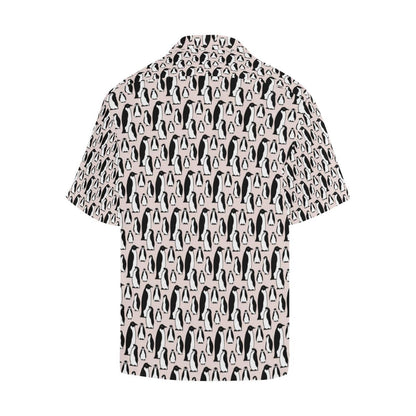 Penguin Themed Men Aloha Hawaiian Shirt