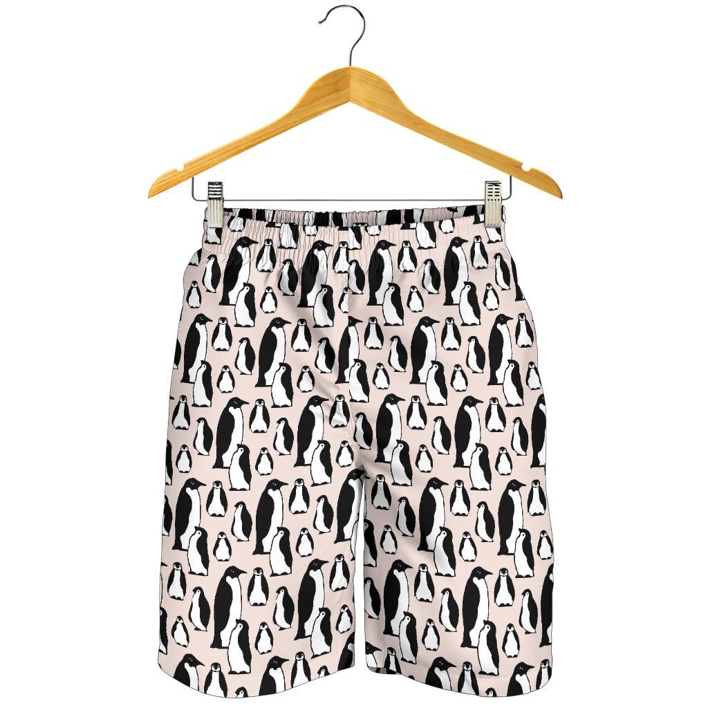 Penguin Themed Mens Shorts-JTAMIGO.COM