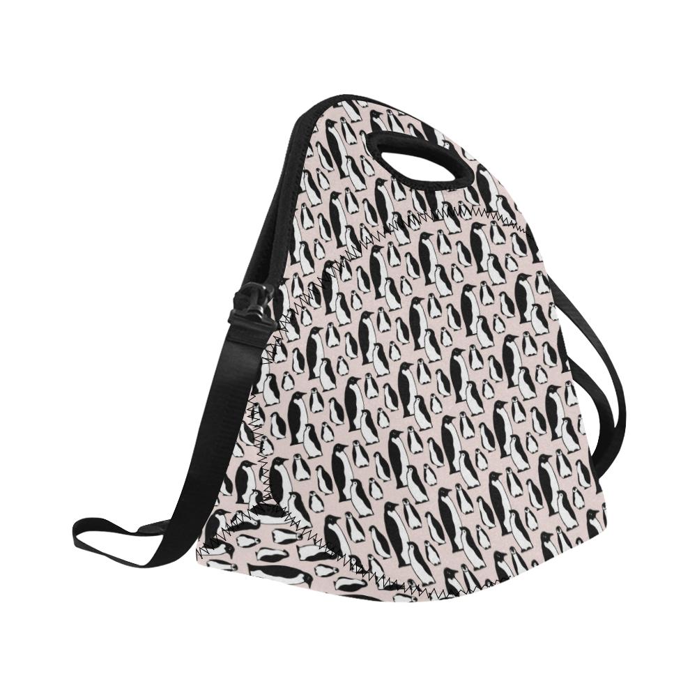 Penguin Themed Neoprene Lunch Bag (Model 1669)(Large)-JTAMIGO.COM