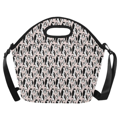 Penguin Themed Neoprene Lunch Bag (Model 1669)(Large)-JTAMIGO.COM