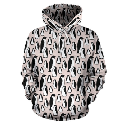 Penguin Themed Pullover Hoodie