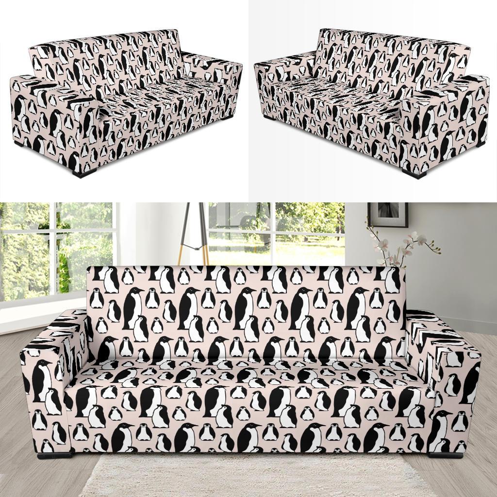 Penguin Themed Sofa Slipcover-JTAMIGO.COM