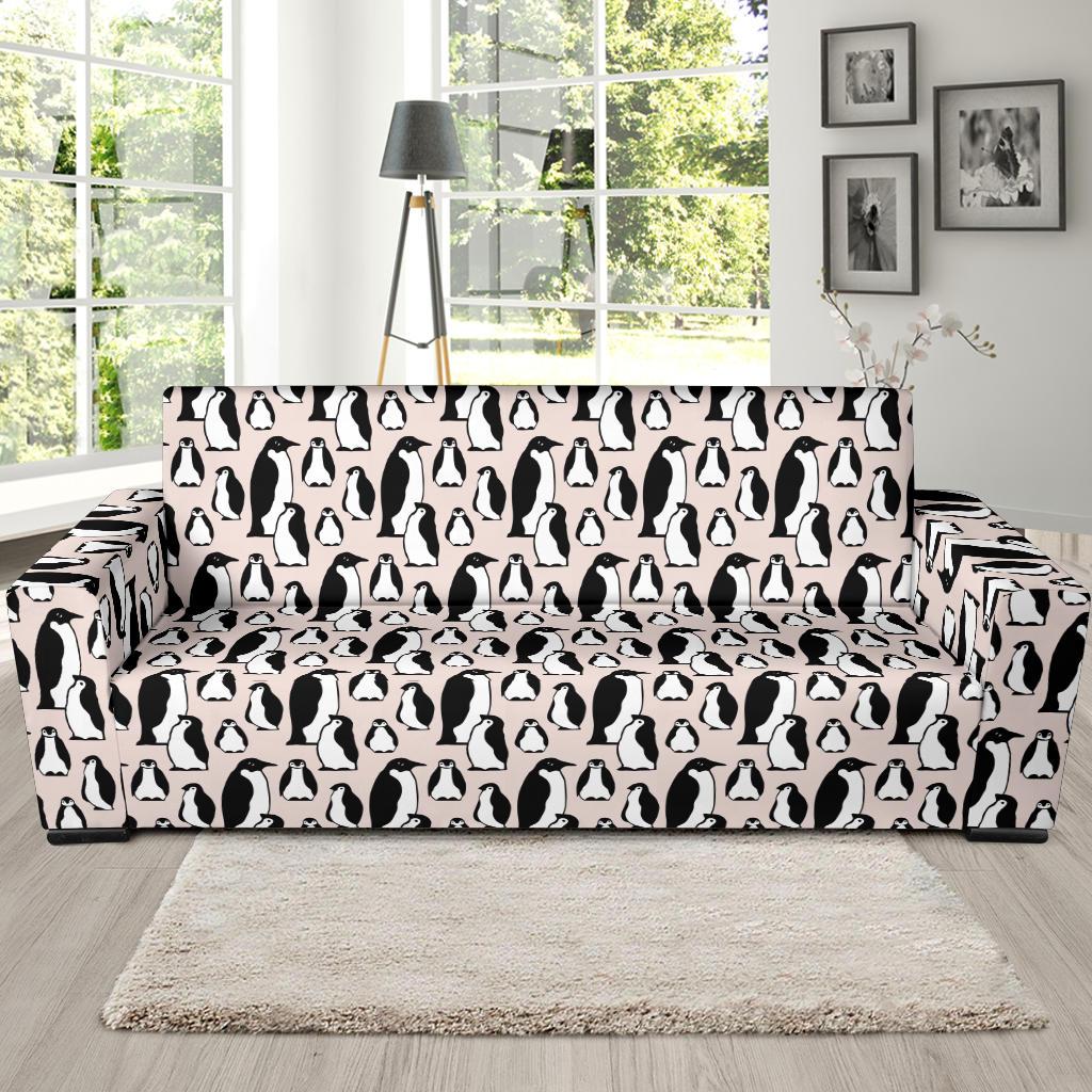 Penguin Themed Sofa Slipcover-JTAMIGO.COM
