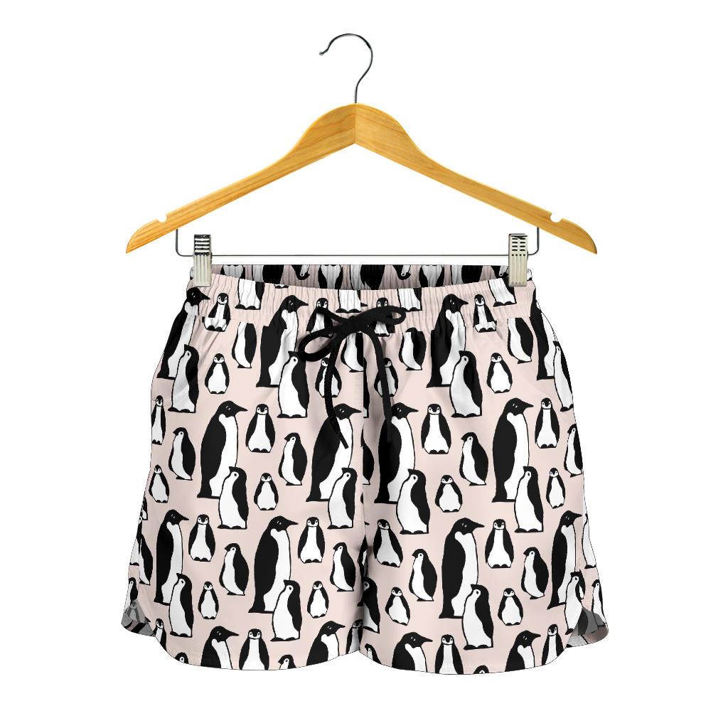 Penguin Themed Women Shorts-JTAMIGO.COM