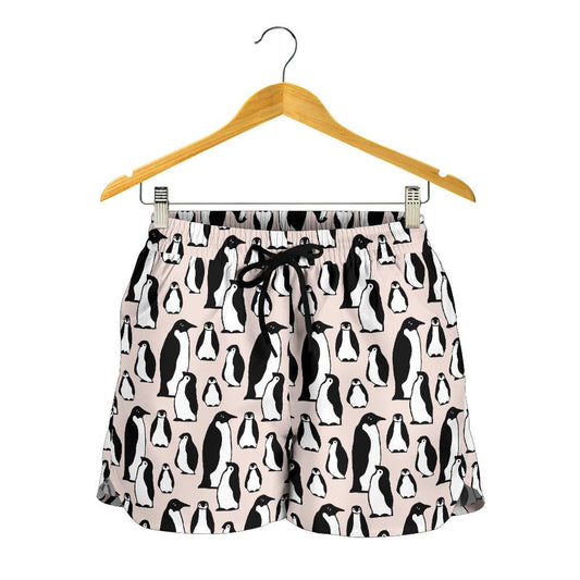 Penguin Themed Women Shorts-JTAMIGO.COM
