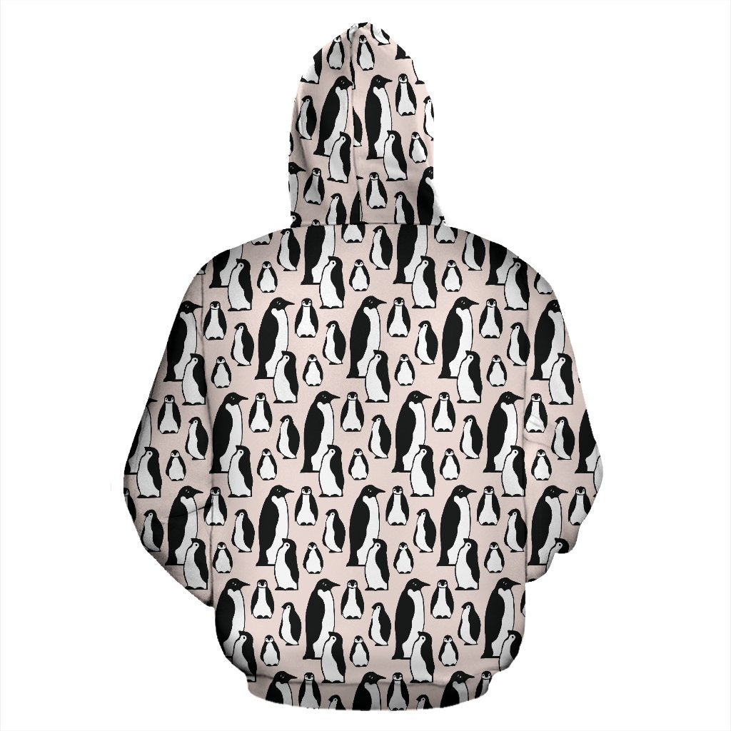 Penguin Themed Zip Up Hoodie