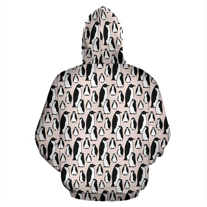 Penguin Themed Zip Up Hoodie