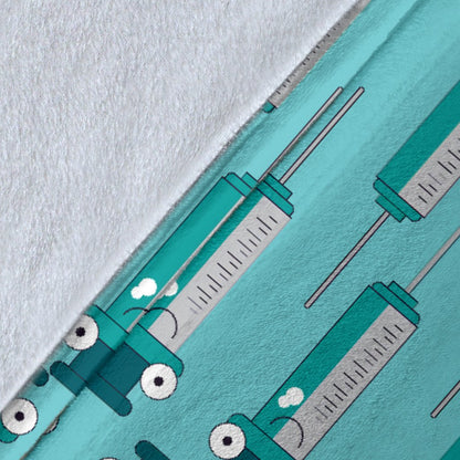 Phlebotomist Concept Design Fleece Blanket
