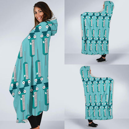 Phlebotomist Concept Design Hooded Blanket-JTAMIGO.COM