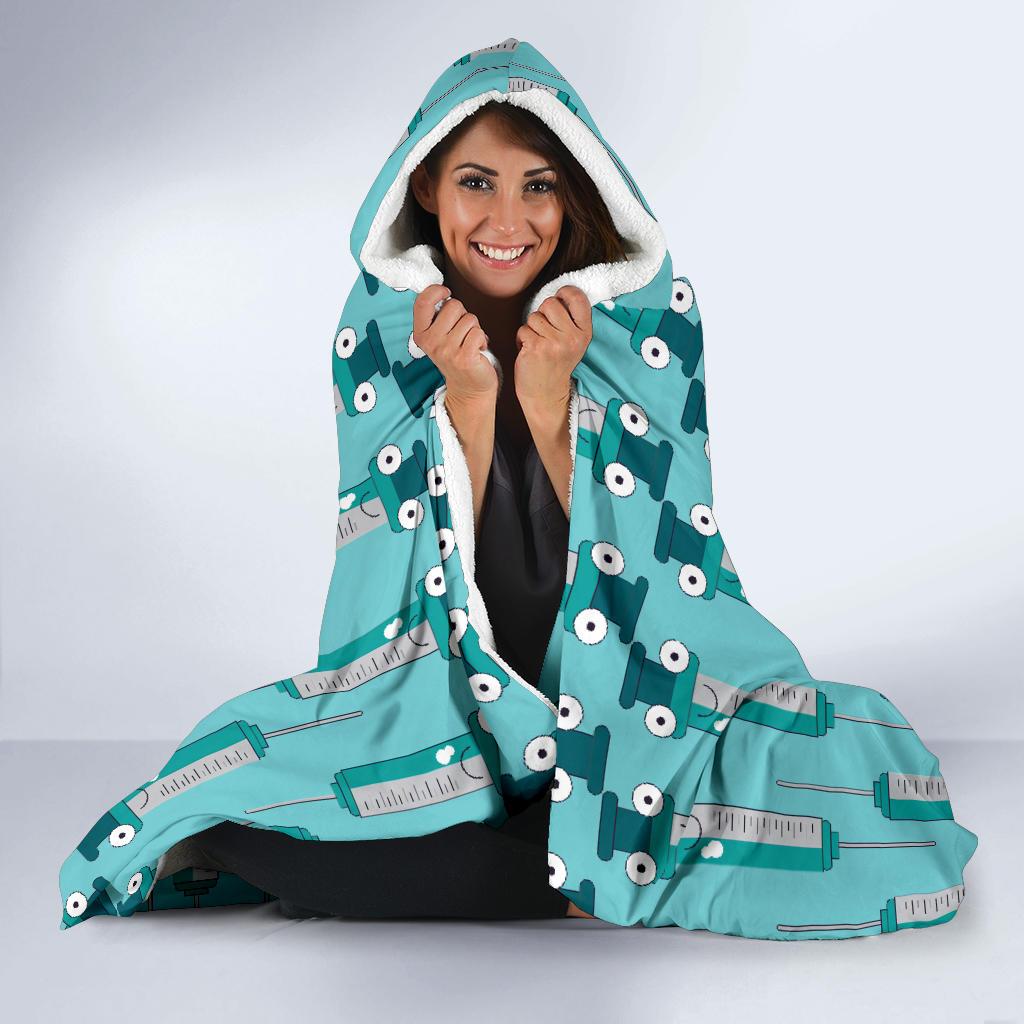 Phlebotomist Concept Design Hooded Blanket-JTAMIGO.COM