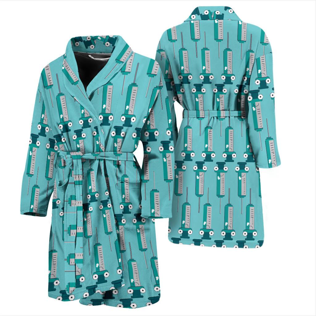 Phlebotomist Concept Design Men Bath Robe-JTAMIGO.COM