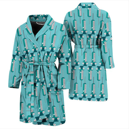 Phlebotomist Concept Design Men Bath Robe-JTAMIGO.COM