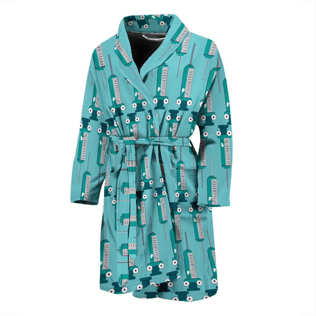 Phlebotomist Concept Design Men Bath Robe-JTAMIGO.COM