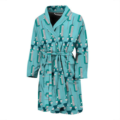 Phlebotomist Concept Design Men Bath Robe-JTAMIGO.COM