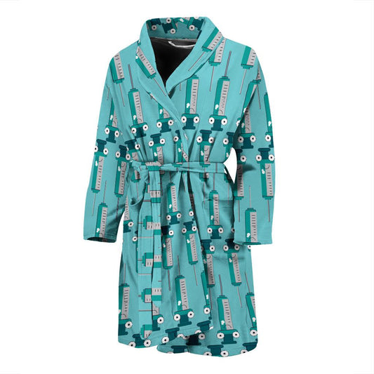 Phlebotomist Concept Design Men Bath Robe-JTAMIGO.COM
