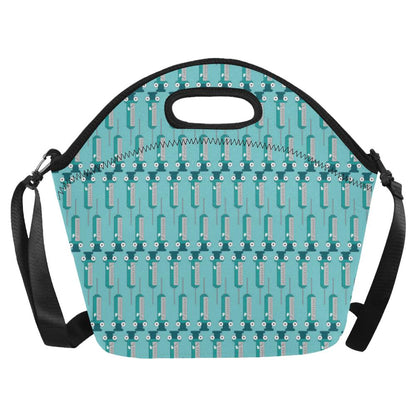 Phlebotomist Concept Design Neoprene Lunch Bag (Model 1669)(Large)-JTAMIGO.COM