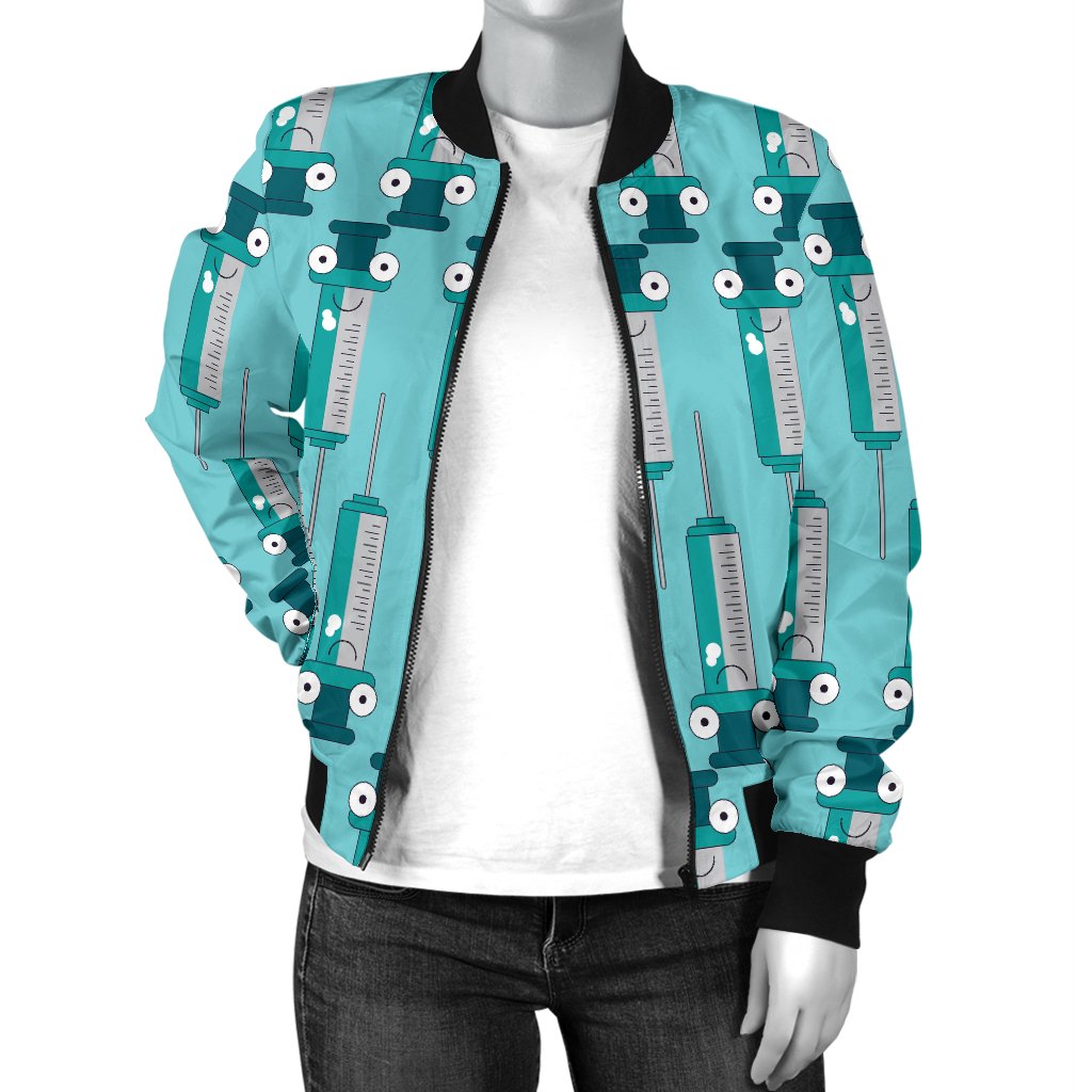 Phlebotomist Concept Design Women Casual Bomber Jacket
