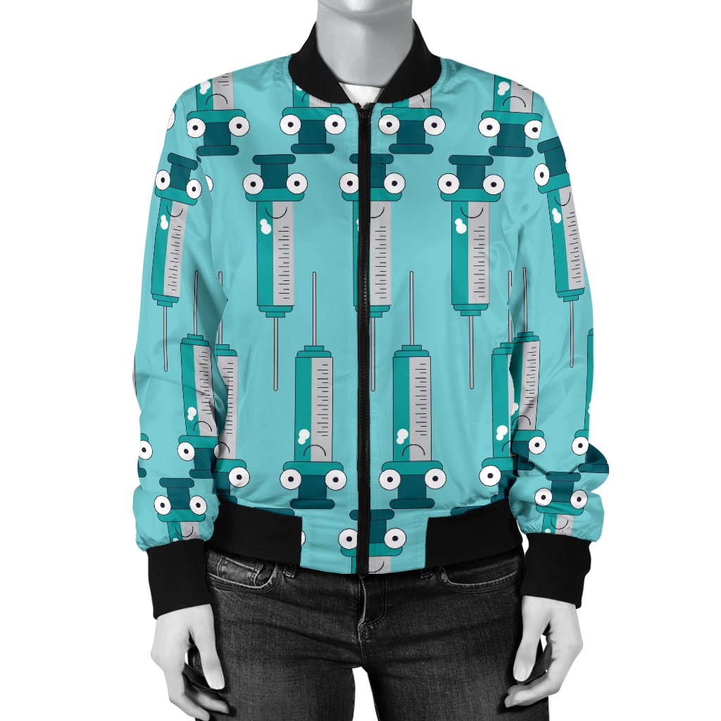 Phlebotomist Concept Design Women Casual Bomber Jacket