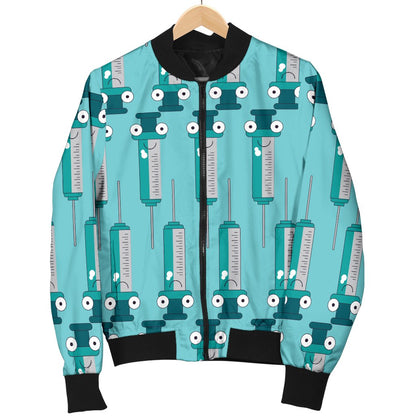 Phlebotomist Concept Design Women Casual Bomber Jacket