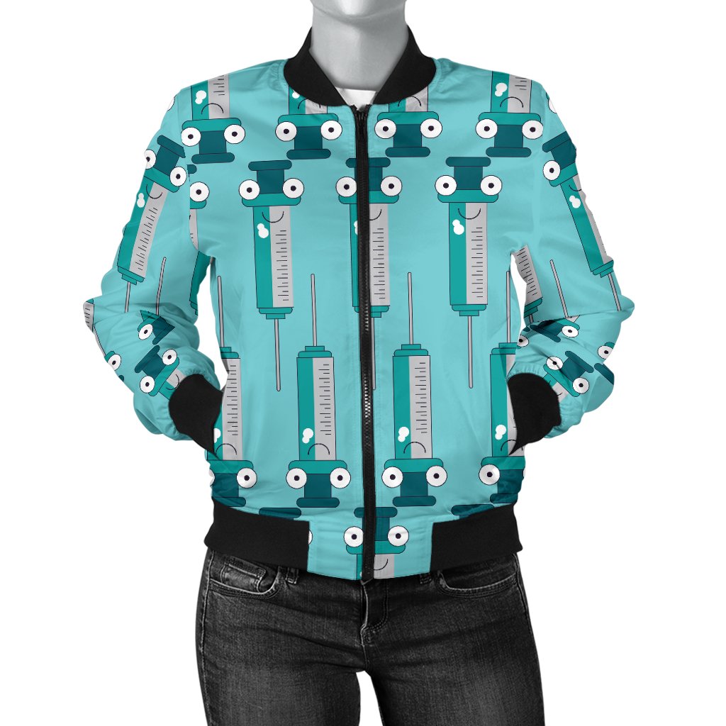 Phlebotomist Concept Design Women Casual Bomber Jacket