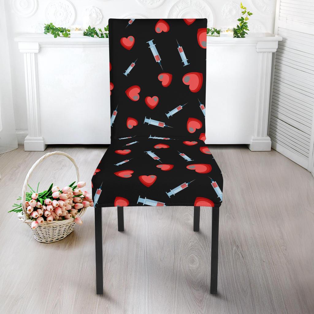 Phlebotomist Medical Concept Dining Chair Slipcover-JTAMIGO.COM