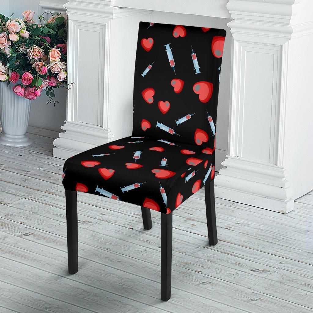 Phlebotomist Medical Concept Dining Chair Slipcover-JTAMIGO.COM