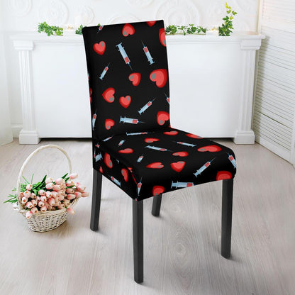 Phlebotomist Medical Concept Dining Chair Slipcover-JTAMIGO.COM