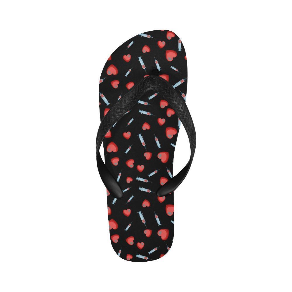 Phlebotomist Medical Concept Flip Flops-JTAMIGO.COM