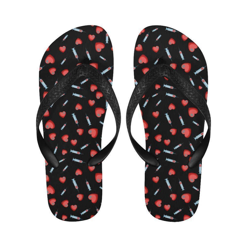 Phlebotomist Medical Concept Flip Flops-JTAMIGO.COM