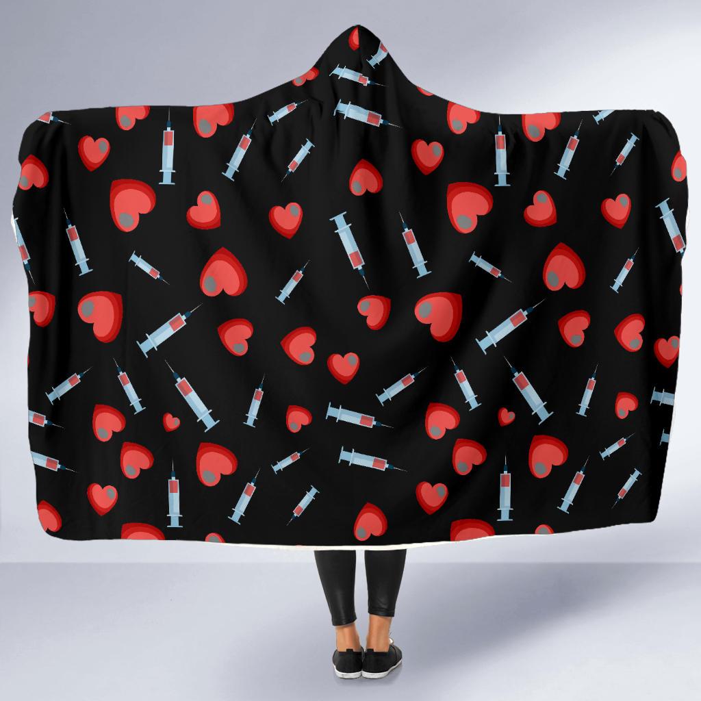 Phlebotomist Medical Concept Hooded Blanket-JTAMIGO.COM