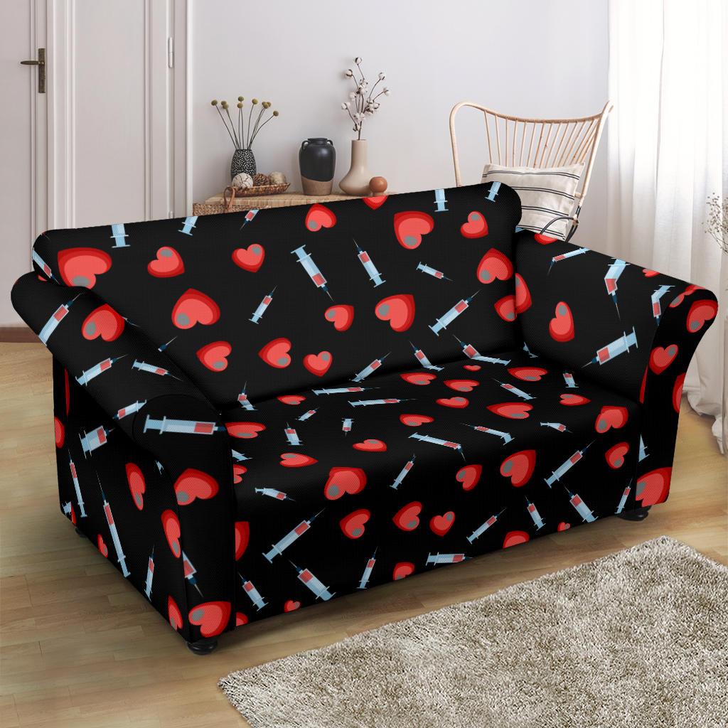 Phlebotomist Medical Concept Loveseat Slipcover-JTAMIGO.COM