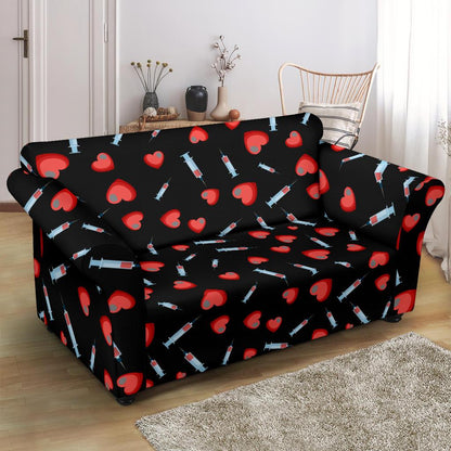 Phlebotomist Medical Concept Loveseat Slipcover-JTAMIGO.COM