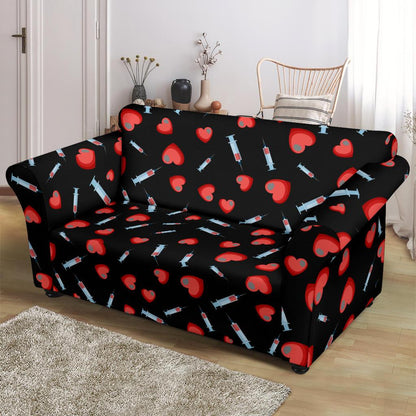Phlebotomist Medical Concept Loveseat Slipcover-JTAMIGO.COM