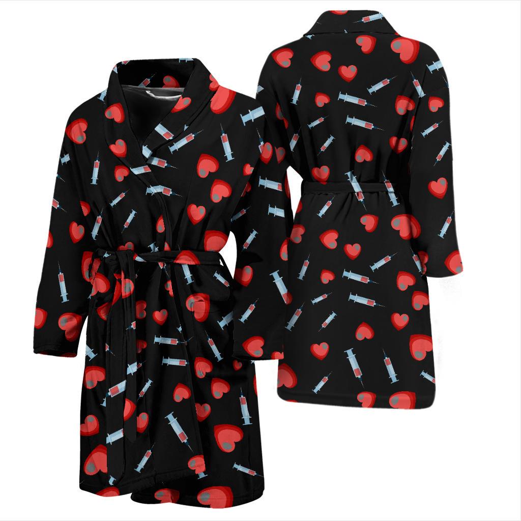 Phlebotomist Medical Concept Men Bath Robe-JTAMIGO.COM