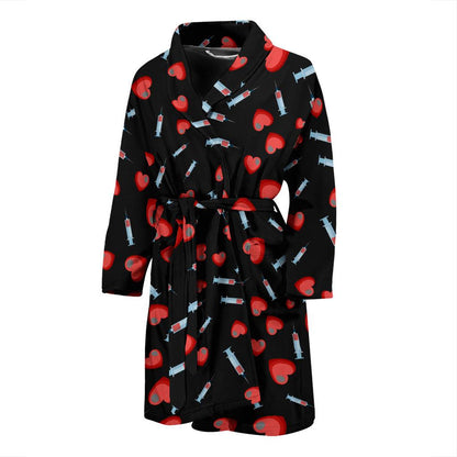 Phlebotomist Medical Concept Men Bath Robe-JTAMIGO.COM