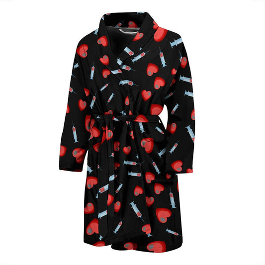 Phlebotomist Medical Concept Men Bath Robe-JTAMIGO.COM