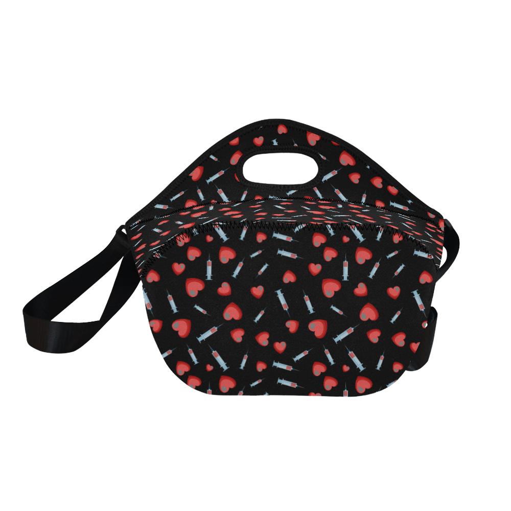 Phlebotomist Medical Concept Neoprene Lunch Bag (Model 1669)(Large)-JTAMIGO.COM