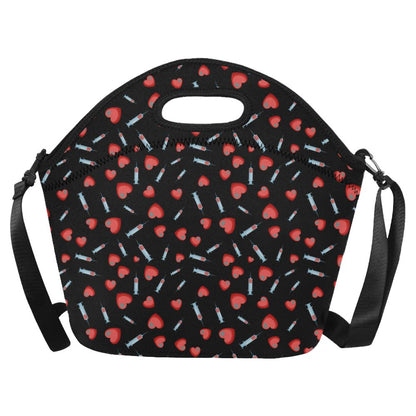 Phlebotomist Medical Concept Neoprene Lunch Bag (Model 1669)(Large)-JTAMIGO.COM