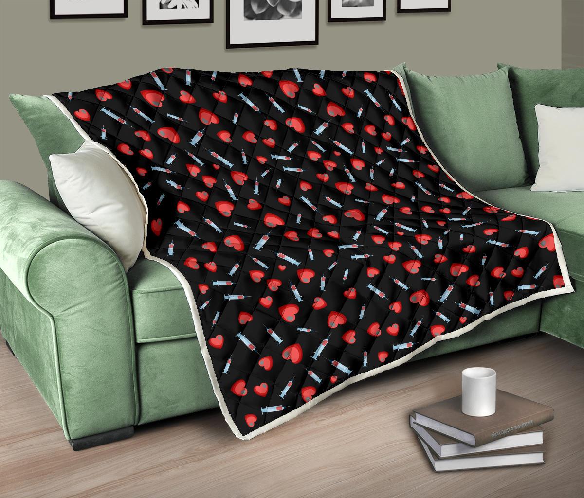 Phlebotomist Medical Concept Premium Quilt-JTAMIGO.COM