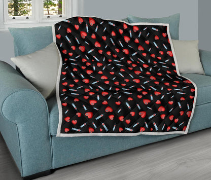 Phlebotomist Medical Concept Premium Quilt-JTAMIGO.COM