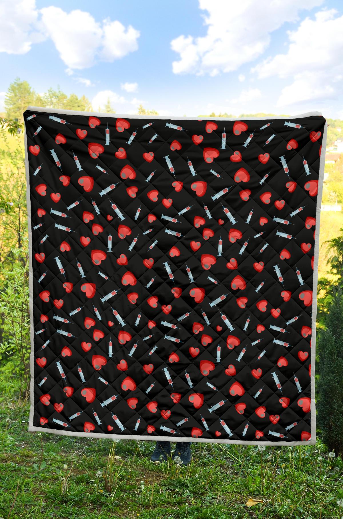Phlebotomist Medical Concept Premium Quilt-JTAMIGO.COM