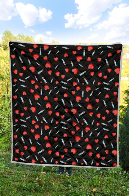 Phlebotomist Medical Concept Premium Quilt-JTAMIGO.COM