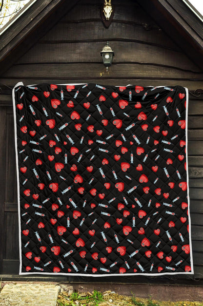 Phlebotomist Medical Concept Premium Quilt-JTAMIGO.COM
