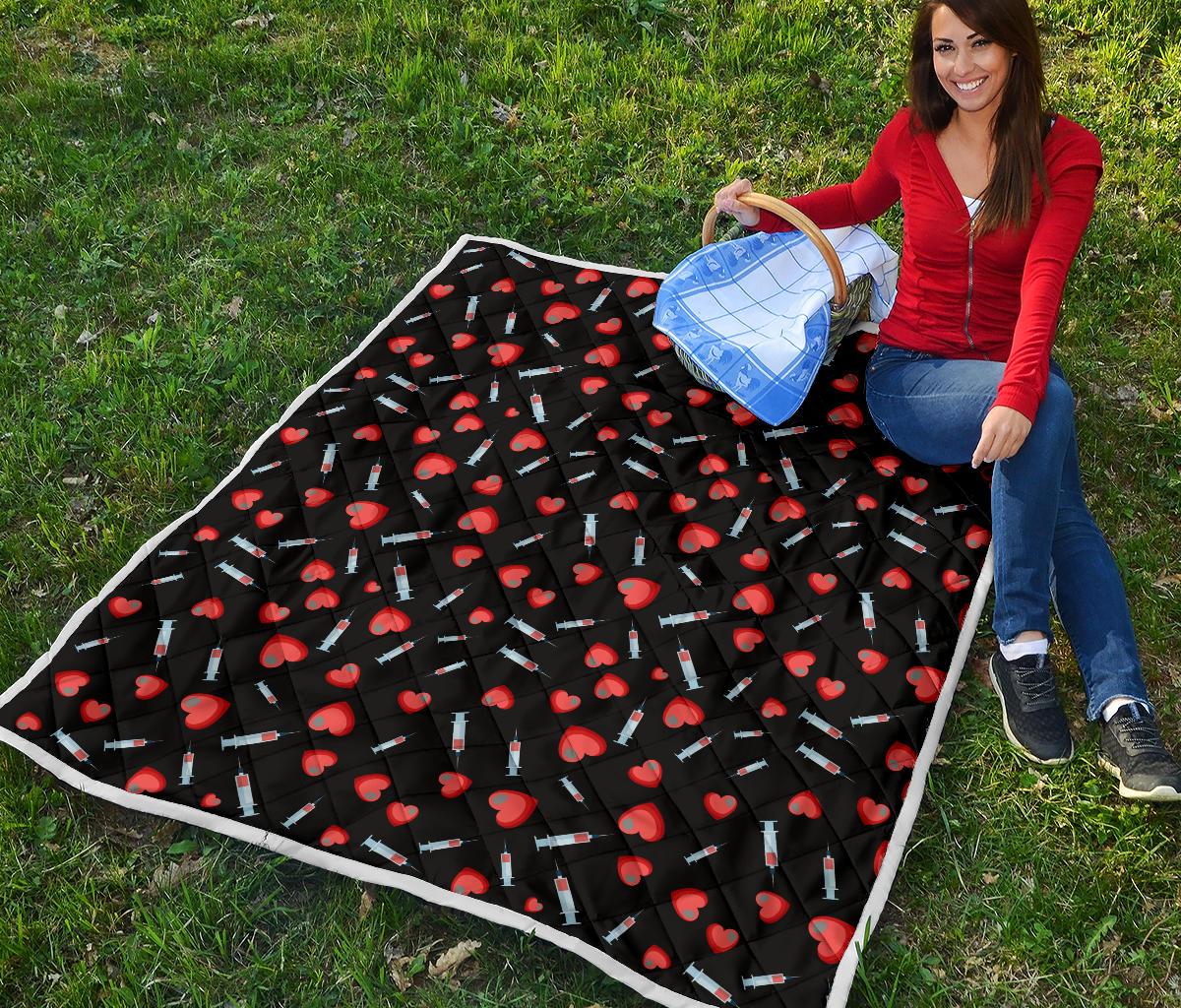 Phlebotomist Medical Concept Premium Quilt-JTAMIGO.COM