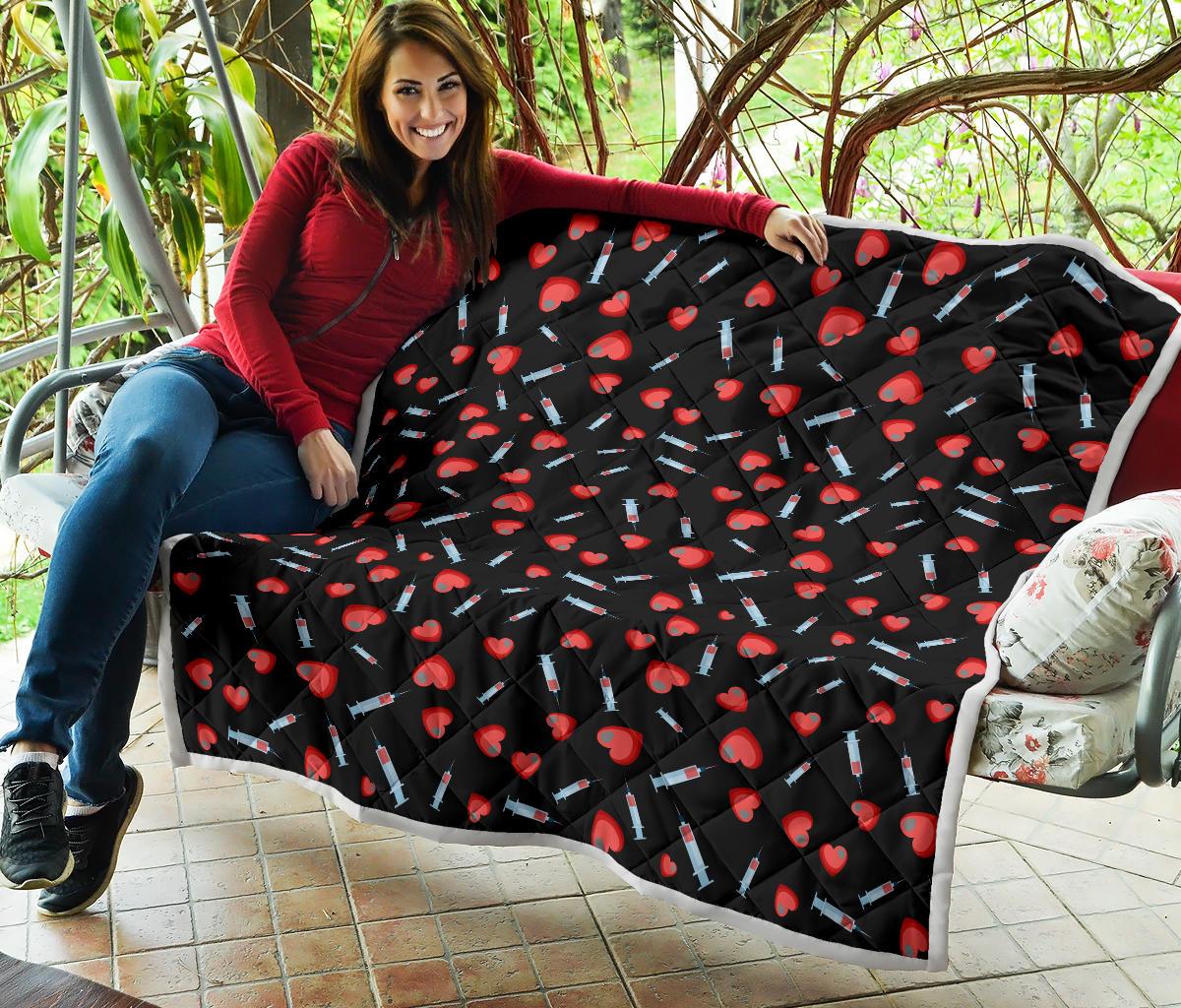 Phlebotomist Medical Concept Premium Quilt-JTAMIGO.COM