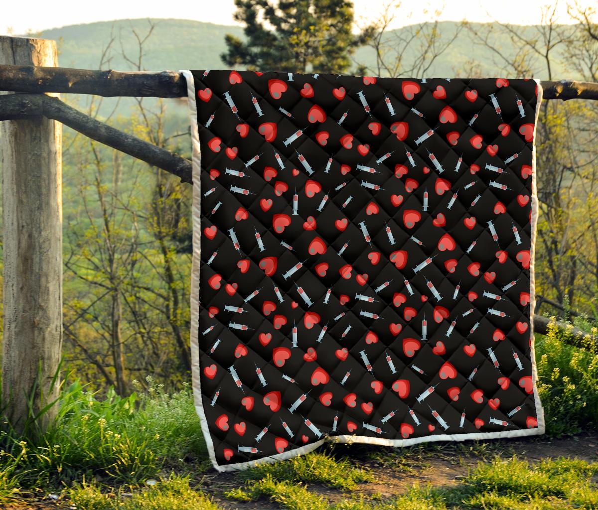 Phlebotomist Medical Concept Premium Quilt-JTAMIGO.COM