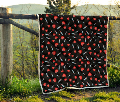 Phlebotomist Medical Concept Premium Quilt-JTAMIGO.COM