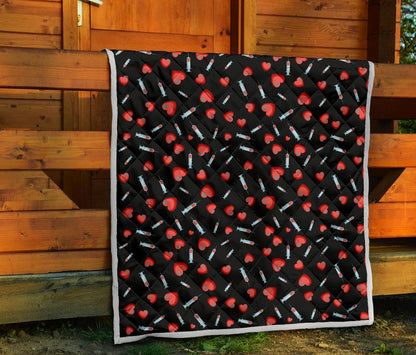 Phlebotomist Medical Concept Premium Quilt-JTAMIGO.COM