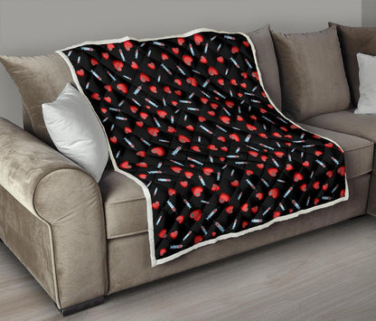 Phlebotomist Medical Concept Premium Quilt-JTAMIGO.COM
